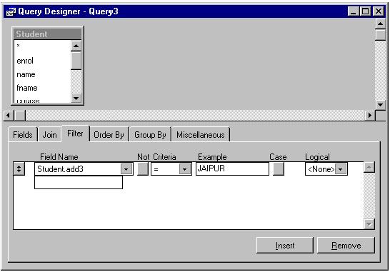 Creating Query with Query Wizard and Query Designer :: 111 Fig. 7.