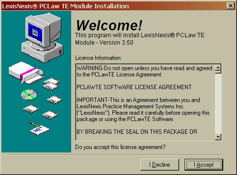 Pre-Requisite Procedure To allow any third-party software to access the PCLaw database, complete the following procedure in PCLaw: 1. On the pull-down menu, select Connection Settings.