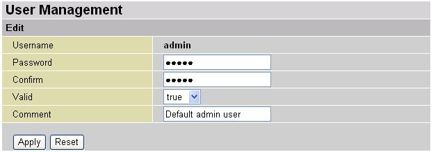 User Management In order to prevent unauthorized access to your router s configuration interface, all users are required to login to the system with a password.