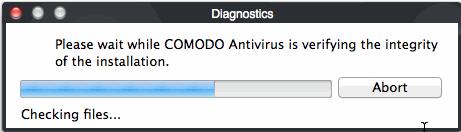 It checks: File System - To check that all of Comodo's system files are present and have been correctly installed.