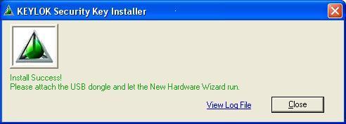 55 11 USB SECURITY KEY DRIVER INSTALLATION The following instructions describe typical driver installation on Microsoft WindowsXP, Microsoft Windows Vista and Microsoft Windows 7 platforms.