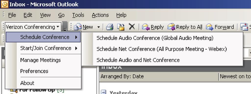 If the Privacy Policy checkbox in preferences is not checked, an error message will appear and stop processing Start the audio conference Start Net Conference This menu item is disabled if there are