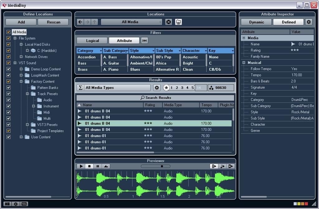 Introduction One of the biggest challenges in typical computer-based music production environments is how to manage the evergrowing number of plug-ins, instruments, presets, etc.