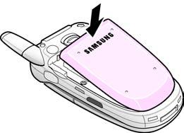 Make sure that the battery is properly installed before switching the phone on.