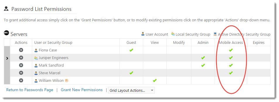8 Enabling/Disabling Mobile Access Permissions in Bulk If you would like to enable/disable Mobile Access