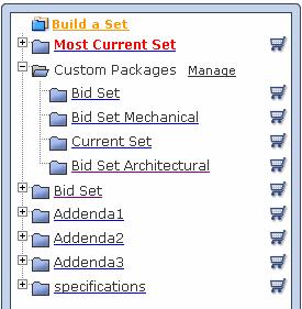 As shown in the above example, documents for viewing and ordering may be selected in a number of different ways. Note: Depending on your specific user permissions, item selection options may vary.