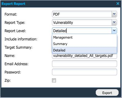 EXPORTING REPORTS General Reporting Features: Export & Filtering The difference between reports are: Detailed The detailed report is the longest report that can be generated.