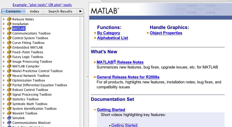 Managing Commands and Functions " addpath Add directories to MATLAB's search path " help Online help for MATLAB functions and M-files " path Control MATLAB's directory search path!