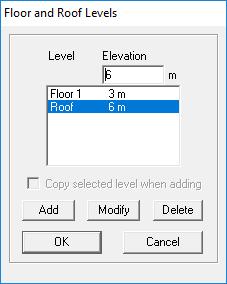 5.9 Roof Level Gridlines 1. Click the right mouse button. Click on Roof to change the current level. 2. Press OK. Concept Mode Tutorial 5 Roof Level 3. Click on Grid from the toolbar. 4.