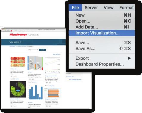 MicroStrategy Desktop 10.2 MICROSTRATEGY DESKTOP 10.2 Easier integration with custom visualizations With version 10.