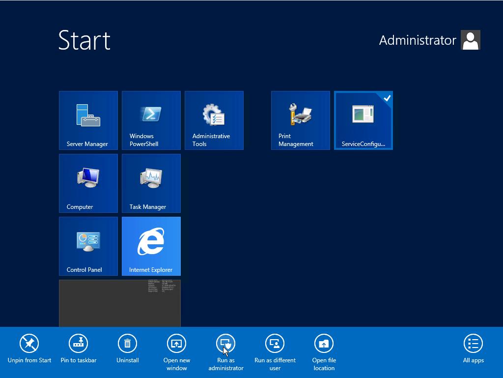 3 Configuration of the account 1. Start the ServiceConfigurator program as an Administrator from your Start Menu subfolder ViperConnectorService : 2.