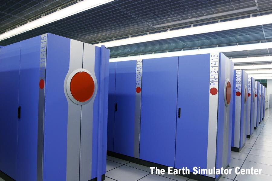 html The Modern Era - 2002 Earth Simulator Earth Simulator A cluster computer based upon the NEC SX-6, which comprised 8 vector processors and 16 GB RAM.