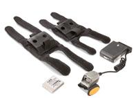 scanner, BT module, battery, and two hand/wrist straps (large and small).