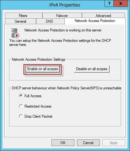 You need to create a DHCP policy that will apply to all of the NAP non-compliant DHCP clients. Which criteria should you specify when you create the DHCP policy? A. The client identifier B.