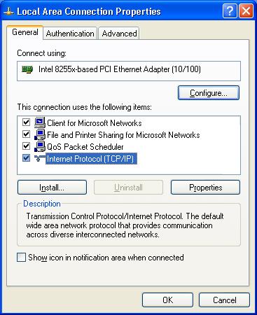 using PCMCIA-LAN card. When your PC is usually connected to LAN, 1. Press right click on [My Network Place] on your desktop.