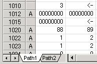 4.PARAMETER WINDOW USAGE B-65404EN/01 In case of multi path system Path selection tabs are