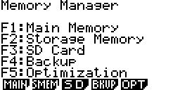 Storage Memory serves three functions.