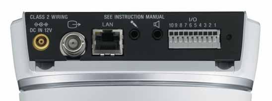 726 (40, 32, 24, 16 Kb/s) TCP/IP, HTTP, ARP, ICMP, FTP, SMTP, DHCP, SNMP, DNS, NTP Interface Ethernet 10Base-T/100Base-TX (RJ-45) Serial interface RS-232C (Transparency function or VISCA protocol)