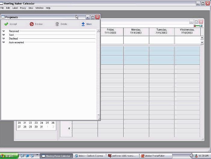 Working With Meeting Maker Calendar Once you have installed and configured Meeting Maker, you can sign in and begin to work with your calendar.