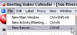 Accessing Meeting Maker Online Help You can access the Meeting Maker Calendar online help system for further and more in-depth information on using
