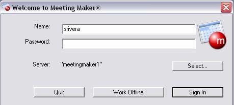 Meeting Maker Calendar Quickstart Overview Once you have installed and configured Meeting Maker, you can sign in and begin to work with your