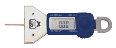 Digital Tyre Profile Gauge 176 Series Spring loaded with a hold measurement button for ease of use Supplied on retail packaging Vinyl holder supplied as standard Spindle Ø 2.