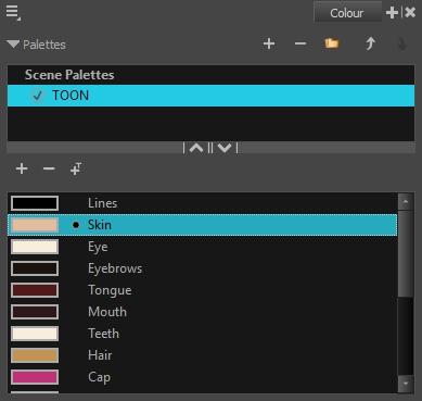 Harmony 15 Essentials Getting Started Guide 2. In the Tools toolbar, select the Paint tool or press Alt + I. 3. In the Colour view, select your character's palette. 4.