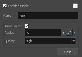 Chapter 15: How to Add Effects to a Scene 5. In the Layer Properties view, adjust the effect s parameters as needed.