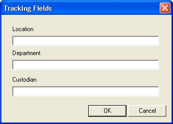 Conducting a Basic Inventory and Reconciling Your Inventory Results / 5-11 Complete the Tracking Fields screen, and then click OK. The system displays the Virtual Reader. 12.