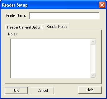Advanced Inventories: Using Bar Code Equipment / 6-5 Completing the Notes Page of the Reader Setup Screen Follow the guidelines provided below to complete the field on the Notes page of the Reader