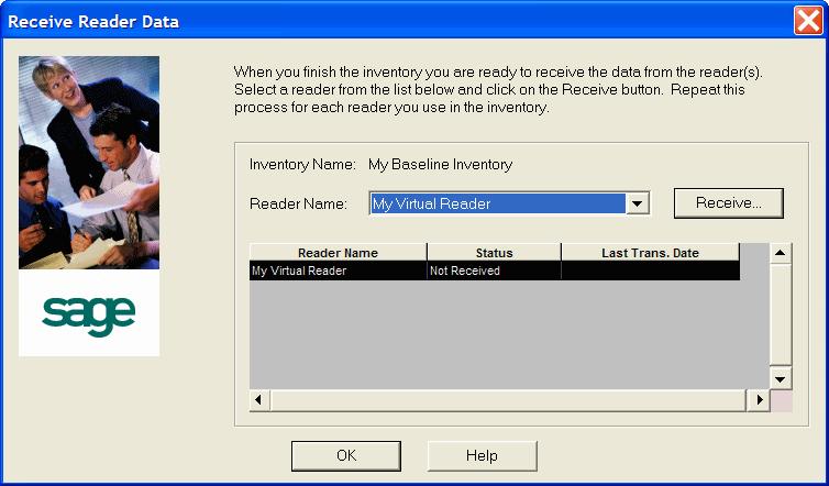 Advanced Inventories: Using Bar Code Equipment / 6-23 Phase 3 Receiving Data from the Reader If you exited the application or the Inventory Manager, restart them now. 1.