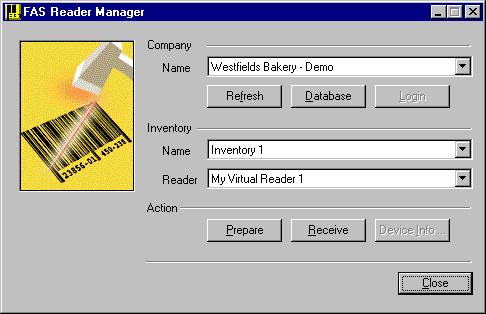 Understanding FAS Reader Manager / 7-5 Preparing Readers Using FAS Reader Manager After initiating the Dynamic inventory, additional readers can be prepared in the field using this program.