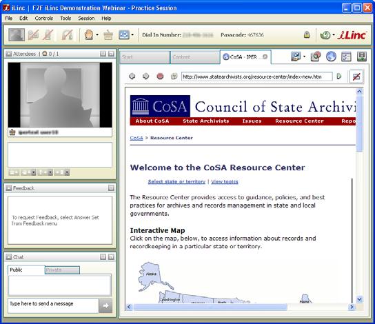 Instructor-Added Websites 1. In the Session Room, select the WebSync URL icon. 2.