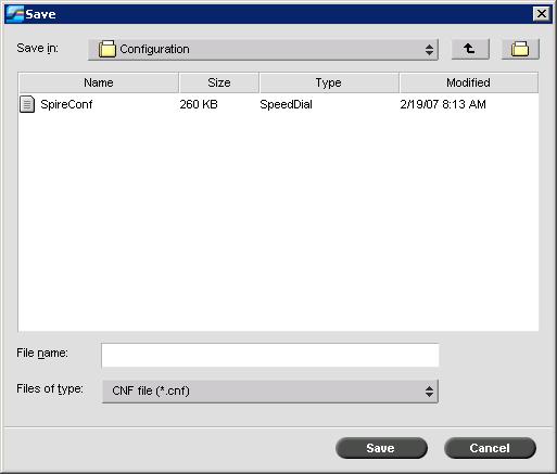 164 Chapter 7 System Administration Configuration Backup To backup the configuration of your Spire CX260: 1. In the Settings window, select Configuration Backup. 2.