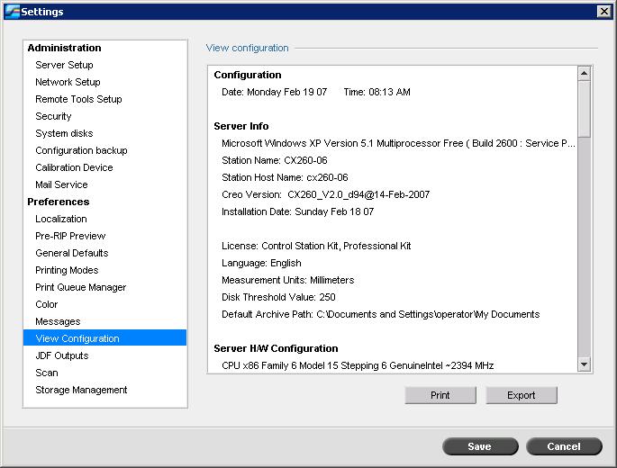 Setting Up and Configuring the Spire CX260 173 To setup the accounting log: 1. In the Settings window, select Messages. 2.