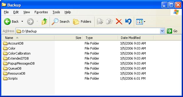 Make sure that the folders created in D:\Backup have the latest modification date.