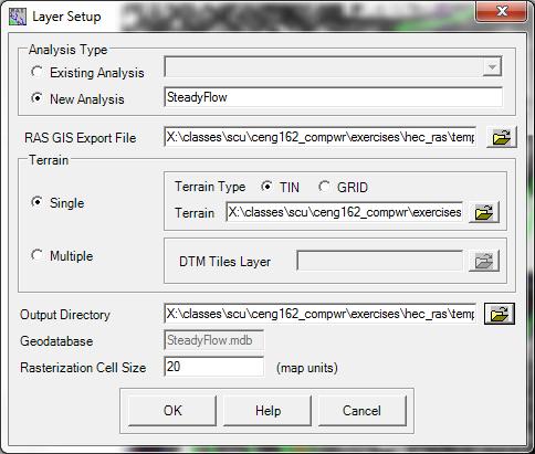 mxd earlier, open it) click on Import RAS SDF file button to convert the SDF file into an XML file.
