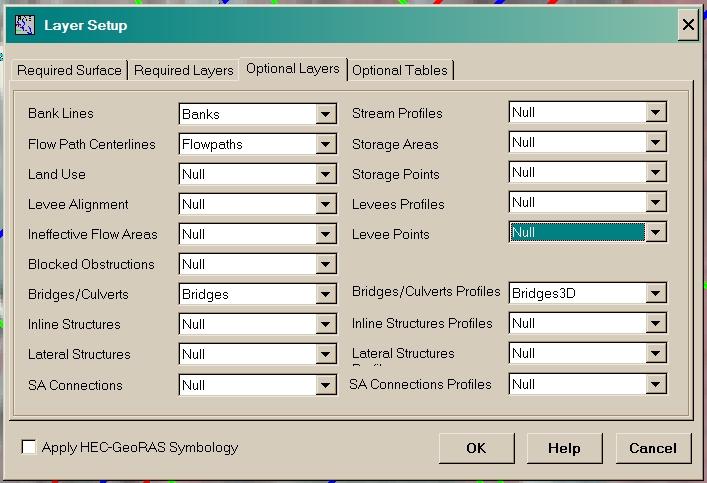 b.) Exporting GIS Data: From the HEC-GeoRAS toolbar, select RAS