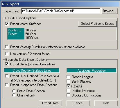 Save this file to your RAS folder in your working directory and let it be saved with the default name RASexport.