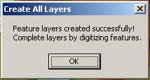It may take a few seconds, but once the RAS layers are successfully created, you will see the following message and the new layers will appear in the table of contents.