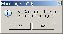 Click OK to use the current value in the input box. 5. If No was chosen as the response to the dialog in Figure 8.2, then when writing of the.