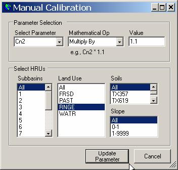Update Parameter button to apply the parameter adjustment (Figure 14.