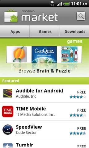 144 More apps Finding and installing apps from Android Market Android Market is the place to go to find new apps for your phone.