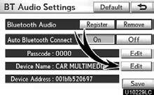 SETUP (d) Changing the device name You can change a device name. Even if you change a device name, the name registered your portable player is not changed.