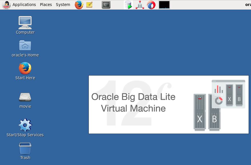 Big Data Lite Desktop 8. Start/Stop Services Use the Start/Stop Services script to start/stop your services (you can also type services at the linux prompt).