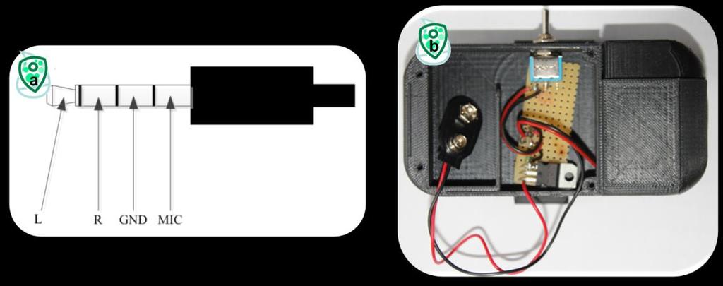 3) In the last step, assemble the connections to the LED, to the 9V block battery (with a clip) and to the switch (see Fig. 2).
