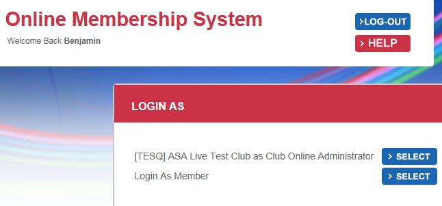 Instead the Personal membership page will be displayed.