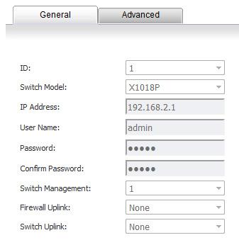 4 Click the Edit icon for an unassigned switch. The Edit External Switch dialog displays. 5 Configure the ID through Confirm Password options as described in Adding an Extended Switch on page 19.