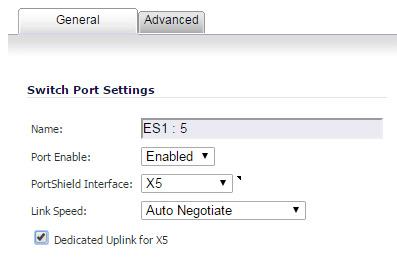 Port Configuration tab, click the Edit icon of the desired