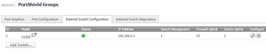 8 Select the Firewall Uplink and Switch Uplink options from their respective drop-down menus: 9